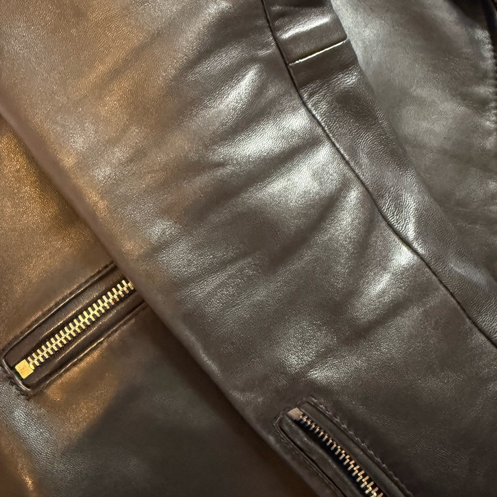 Claudie Pierlot Women's Black Leather Biker Jacket - Picture 5 of 9